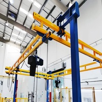 TXK 1000kg 1ton KBK Pont roulant 1Ton 2Ton Monorail Hoist Rail Crane System Largement utilisant un pont roulant léger