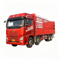Camion de transport de marchandises JAC 8x4 à ridelles, 12 roues, robuste, pour le transport général de marchandises et de bétail