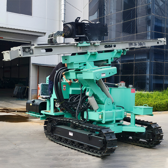 Efficient HF Solar-powered Screw Pile Driver Machine Engine Motor Multifunctional Pile Drill Rig for Solar Power Station Easy