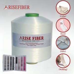 100% Polyester <span class=keywords><strong>dty</strong></span> phẳng sáng sợi 75D 100D <span class=keywords><strong>150D</strong></span> đếm nhuộm nguyên mẫu sợi <span class=keywords><strong>filament</strong></span> cho tay đan may thêu" - Product Image 1