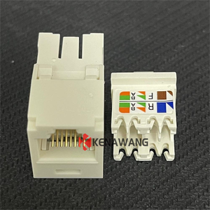 Ban đầu RJ45 Cat6 <span class=keywords><strong>Keystone</strong></span> Jack 180 Độ RJ45 nữ trắng Cat6 kết nối UTP RJ45 kết nối Cat6 jack - Product Image 4