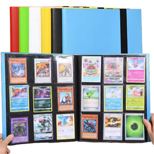 Reliure rouge à 9 pochettes pour collection de cartes à collectionner, album pour cartes, porte-cartes, reliure pour cartes Pokémon, Yugioh, MTG, TCG, Magic, cartes de sport - Product Image 4