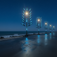 KHT Fabrication Originale Bande LED Solaire RGB 20M en Aluminium de Haute Qualité Télécommandée IP65 pour Jardin