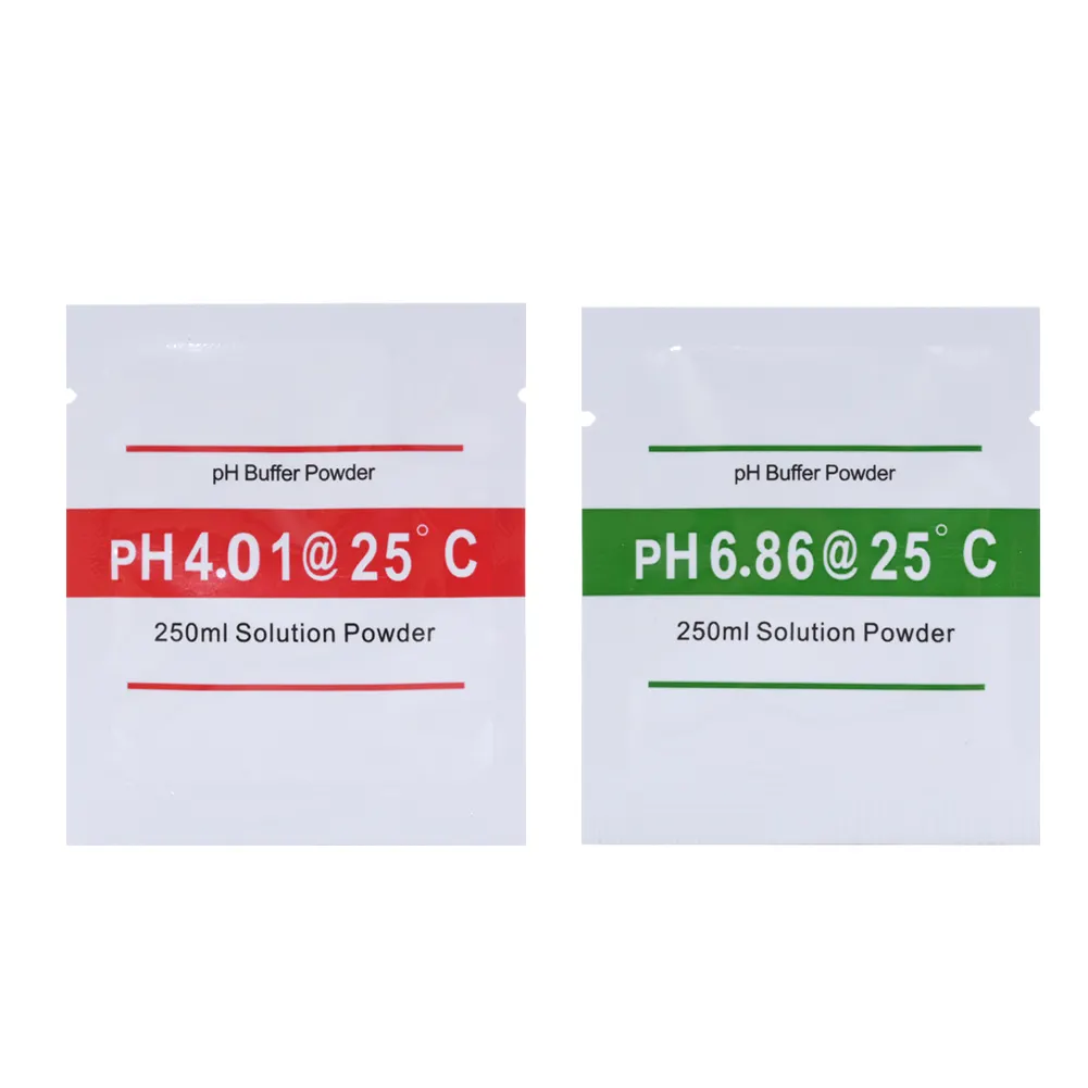 Polvere dell'amplificatore di PH per la soluzione 1pcs 4.01 e 1pcs 6.86 di calibrazione di misura del tester della prova di PH