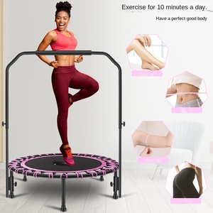 Dành cho người lớn vòng 40 inch có thể gập lại tập thể dục Trampoline trẻ em của thiết bị tập thể dục trong nhà với tay vịn nhảy giường thư bị trả lại - Product Image 3