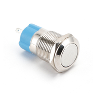 12-110V impermeable IP65 interruptor de botón de metal autoblocante 3A máx. Corriente 220V máx. Voltaje para aplicaciones de electrodomésticos