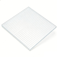 Plaque alvéolaire en polycarbonate transparente résistante aux UV pour serres - Vente en gros