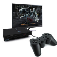 Manette de jeu filaire à double vibration Mando pour PS2, manette de jeu pour PS2, contrôleur filaire pour jeux