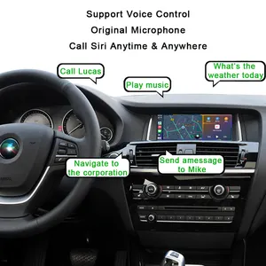 Kablosuz Carplay araba multimedya ses Android oto Video arayüzü Carplay araba BMW NBT X1 X2 X3 X4 X5 için araçlar