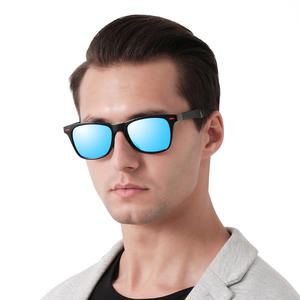 Lunettes de soleil polarisées Conchen pour hommes, monture noire, verres TAC, protection UV400, sports de plein air, conduite, style rétro tendance - Product Image 4