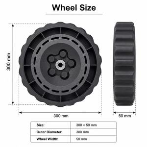 Rueda Giratoria de Goma Industrial de 10 Pulgadas, Silenciosa, <span class=keywords><strong>Mini</strong></span> Rueda Doble de PP para Carretilla, Fabricada en China - Product Image 4
