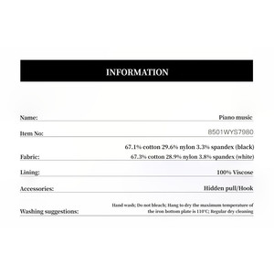 Vestido tipo cocoon con cuello halter y cintura entallada de la colección "Piano Music" - Product Image 6