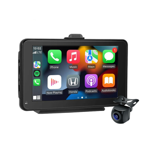 7 дюймов мобильный Интернет Carplay монитор сенсорный IPS экран Wi-Fi <span class=keywords><strong>Bluetooth</strong></span> 5,0 AHD 1080 задняя камера Универсальный Автомобильный медиаплеер - Product Image 1