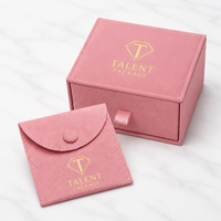 Juego de Bolsas de Papel para Joyería Rectangulares Modernas, Ajustables y Personalizadas de Alta Gama