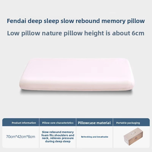 Harga Grosir Pabrik Bantal Busa Memori Premium Bentuk Persegi Panjang dengan Dukungan Leher Anti-Bakteri untuk Bantuan Tulang Belakang Serviks Tidur Nyenyak - Product Image 6