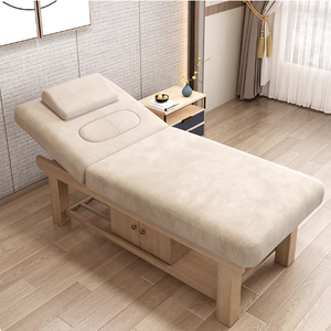 Lit de massage de luxe en cuir pour soins du corps, du visage et des cils, esthétique, médecine, <span class=keywords><strong>tuina</strong></span>, moxibustion, tatouage et spa - Product Image 1