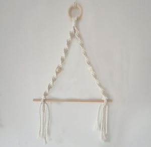 Portarotolo in Legno, Decorazione Boho Macramè da Parete, Porta Carta Igienica Senza Foratura per Cucina e Bagno - Product Image 5