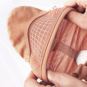 Scarpette da Balletto da Donna in Tela Completamente Elasticizzata Scarpe da Punta Stretch da Danza Ballerine in Rete Mezze Punte Morbide da Balletto - Product Image 5