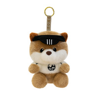 Pendentif en peluche polyester personnalisé OEM ODM, motif animal de dessin animé, porte-clés mignon, cadeau unisexe pour enfants, ornement