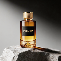 Flacon de parfum en verre cylindrique vide personnalisé, 30 ml, 50 ml, 100 ml, flacon de parfum en verre rose, flacon de parfum personnalisé avec emballage en boîte