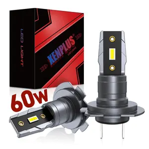 Xenplus W17 60W 15000Lm H7 H11 9005 9006P13プラグアンドプレイカーアクセサリーLEDヘッドライト電球