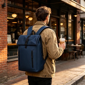 Mochila de Negócios Oxford para Homens e Mulheres, Compatível com Notebook de <span class=keywords><strong>14</strong></span> Polegadas, Painel Traseiro Curvo e Respirável, Mochila Casual para Viagem e Escola - Product Image 1