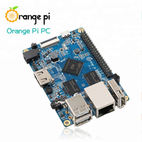 Ordinateur à carte unique orange pi PC H3 Quad-Core 1 go prend en charge le Mini PC Lubuntu Linux pour nano Pi