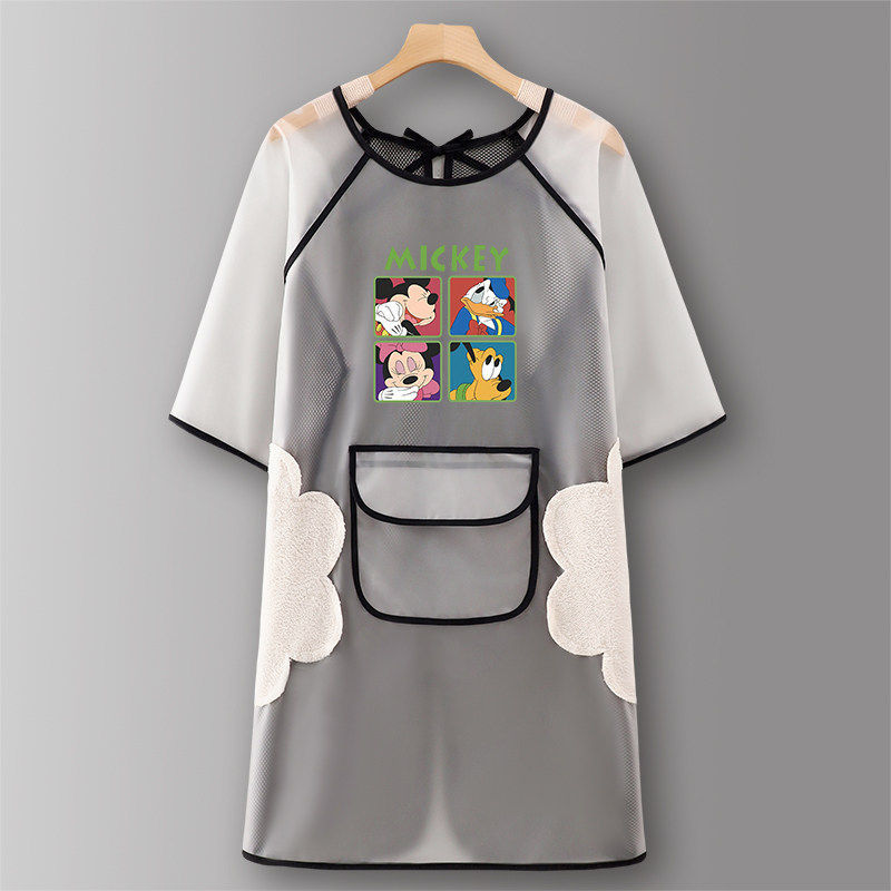 White new four-grid half sleeveTPUWaterproof hand-wiping style