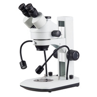 Microscope stéréo trinoculaire professionnel 7x 45x zoom miroir stéréoscope precio stéréoscopique viewer caméra stéréoscopique