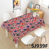 Nappe en PVC Imprimée Premium Facile à Nettoyer, Housse de Table en Plastique Imperméable pour Salle à Manger, Mariages et Fêtes