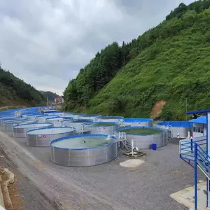 SDM Suppliers of Corrugated Water Tanks Galvanized Steel Tanks Fish Farm Domestic Aquaculture Irrigation Circular Round Tank