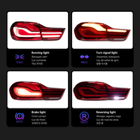 Luces Traseras para BMW Serie 4 F32 M4 F82 LCI, Conjunto de Luces Traseras 2014-2020, Luz de Freno Trasera con Animación Dinámica de Señalización