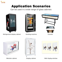 Cabinet LCD transparent Écran d'affichage holographique 3D tactile interactif Publicité intelligente pour halls d'exposition IP65 SDK