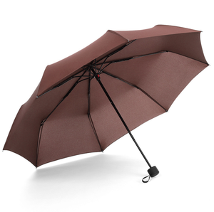 Paraguas Plegable de 3 Secciones con Logotipo Personalizado, Resistente al Viento, para Sol y Lluvia, Color Negro - Product Image 5