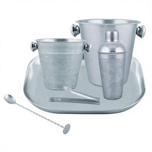 Juego de barra de 5 piezas de acero inoxidable con vintage - Product Image 1