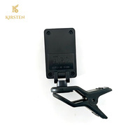 Accordeur de guitare à clipser en plastique durable avec écran LCD rechargeable USB-C pour guitare, basse, violon, ukulélé