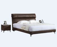 Lit convertible Qunjun moderne en bois massif avec massage intégré et rangement, style panneau souple, idéal pour les chambres à coucher, les hôtels et les centres commerciaux