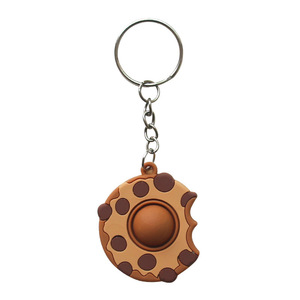 Soulagement du Stress créatif Donut Doigt Bulle Porte-clés Burger Pendentif Mignon Rongeur Exterminateur Cadeau - Product Image 5