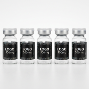 Etiquetas Autoadhesivas con Logotipo Personalizado, Base Negra, Ondas Holográficas Arcoíris, para Viales de Péptidos, Vidrio, Xilin, Embalaje de Muestras de Investigación - Product Image 4