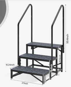 Échelles pliantes en acier confortables et portables <span class=keywords><strong>pour</strong></span> chats et chiens, usage en camping-car et baignoire, toutes saisons, classiques, fourniture directe d'usine - Product Image 3