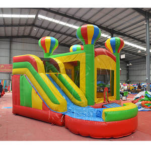 Structure gonflable commerciale combinée toboggan et château rebondissant pour enfants et adultes - Product Image 4