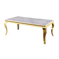 Prix bon marché Tables de salle à manger basses de style européen Meubles de salle à manger Table console en marbre