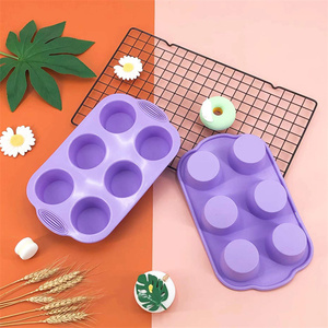 Set da forno in Silicone da 6 pezzi strumenti per torte foglio per biscotti stampi per torte in Silicone Set di teglie per Muffin pagnotta pane <span class=keywords><strong>Pizza</strong></span> - Product Image 4