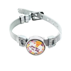 Braccialetto in metallo con Design personalizzato in pelle acciaio inossidabile con sublimazione in bianco-accessorio per mamma '<span class=keywords><strong>papà</strong></span> amore' - Product Image 4
