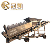 Machine de criblage mobile à tambour rotatif pour sable, gravier, terre et compost, avec des performances optimales