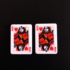 King Queen Jack <span class=keywords><strong>Joker</strong></span> Résine breloques accessoires Acrylique cartes à jouer pendentif DIY boucles d'oreilles Porte-clés pendentif matériel avec trous - Product Image 5