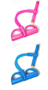 Fasce di Resistenza - 4 Tubi Elastici per <span class=keywords><strong>Esercizi</strong></span> Total Body, <span class=keywords><strong>Addominali</strong></span>, Vogatore e Attrezzatura Fitness - Potenziamento Muscolare - Product Image 3