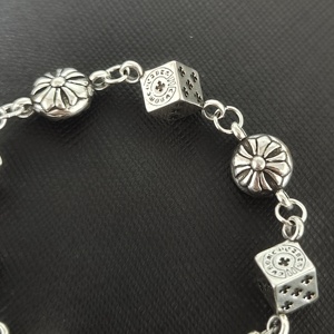 Bracciale con ciondolo a croce e dado in stile punk vintage, placcato spesso, per <span class=keywords><strong>uomo</strong></span> e donna, design classico - Product Image 6