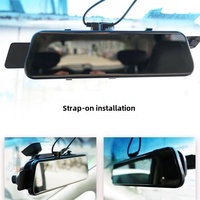 Offre Spéciale 10 pouces IPS écran voiture boîte noire Streaming Media DVR Vision nocturne 1080P WiFi avant arrière double objectif miroir caméra vidéo