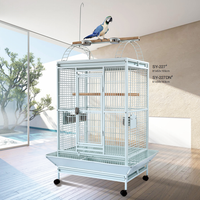 Cage à oiseaux simple et écologique pour perroquets, construction en acier inoxydable, fil de haute qualité, mangeoire en acier inoxydable, verrou métallique pour